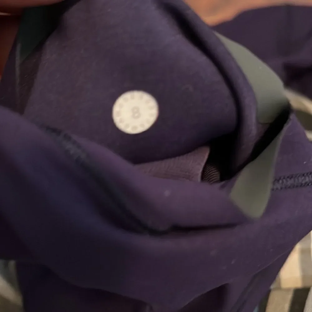 Lululemon Purple Crop Athletic Leggings
